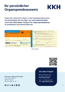 Ihr persönlicher Organspendeausweis