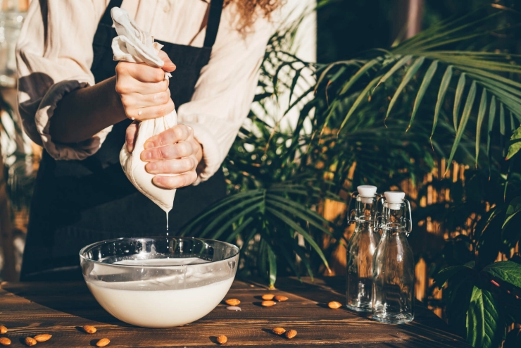 Pflanzliche Milch herstellen