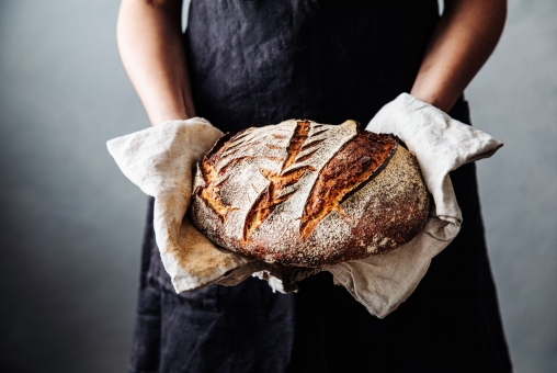 Selbstgemachtes Sauerteigbrot