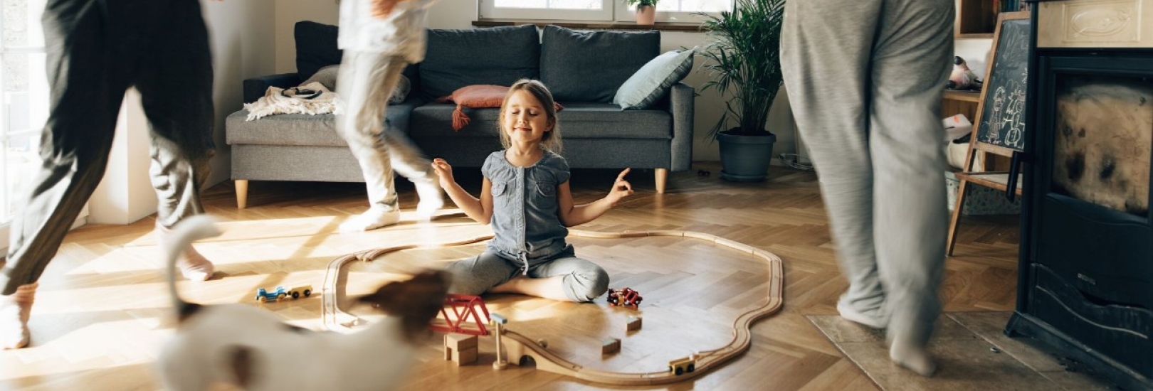 Die Familie spielt