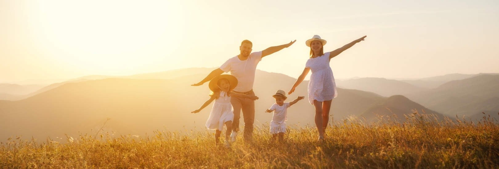 Familie auf dem Feld