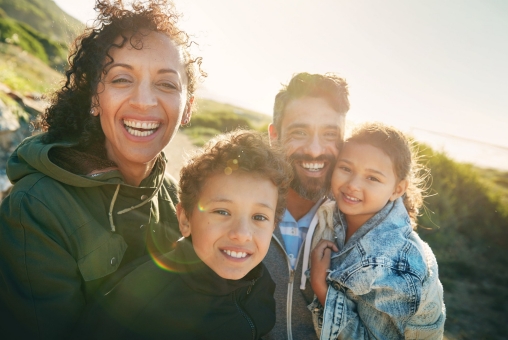 Familie mit Kindern