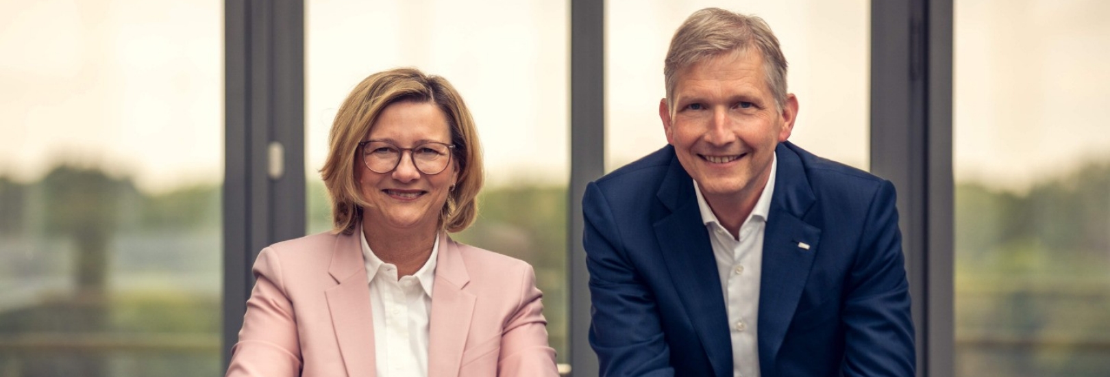 Vorstandsduo Dr. Wolfgang Matz und Stephanie Engelmann
